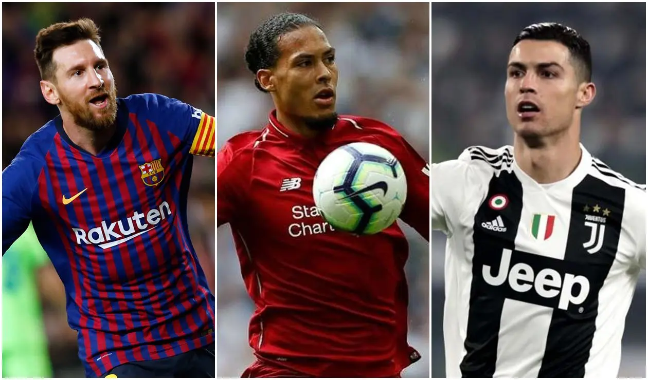 Messi, Van Dijk y Cristiano Ronaldo