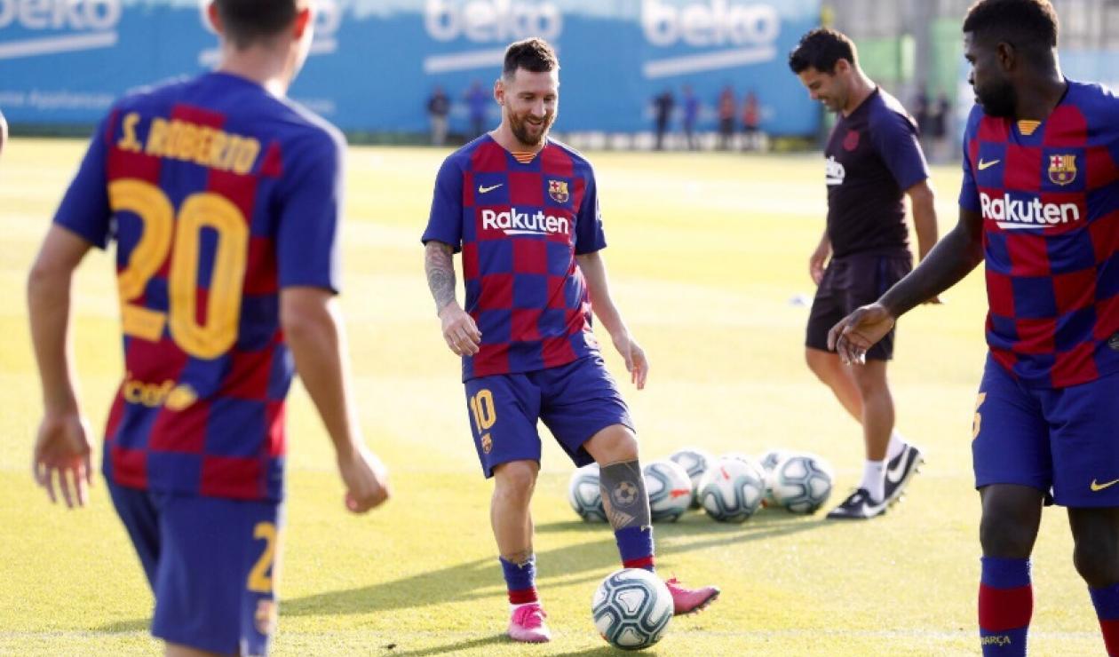 Messi regreso a entrenamientos