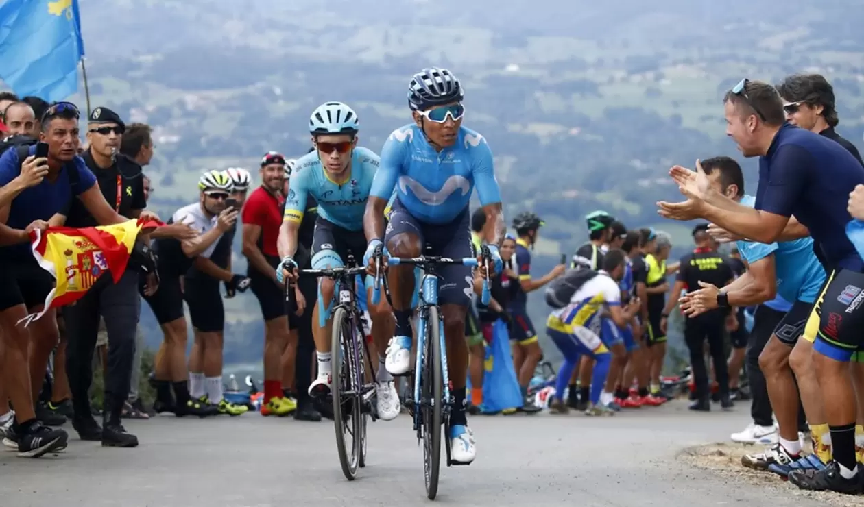 Nairo y Superman López - Vuelta España 2018