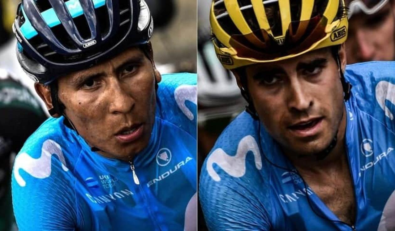 Nairo Quintana y Mikel Landa en el Movistar Team