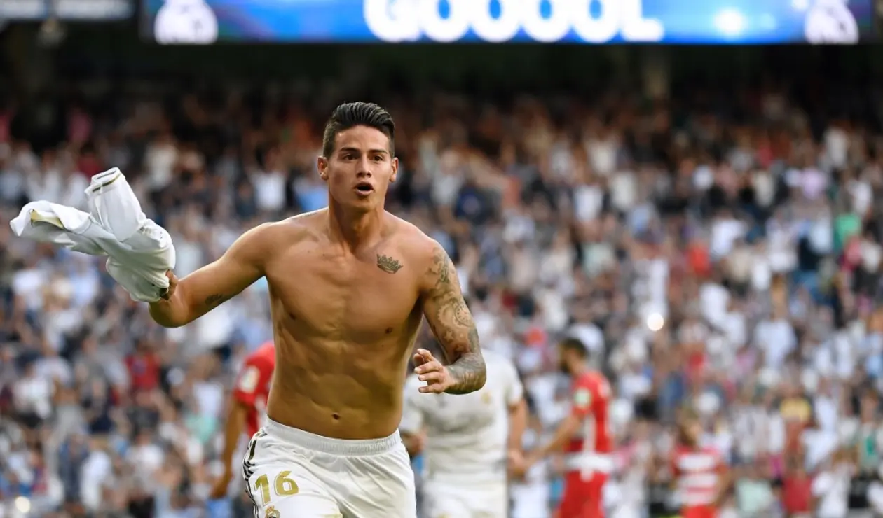 Gol de James Rodríguez - Real Madrid vs Granada