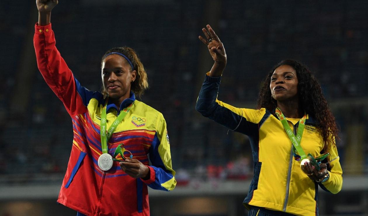 Yulimar Rojas y Caterine Ibargüen