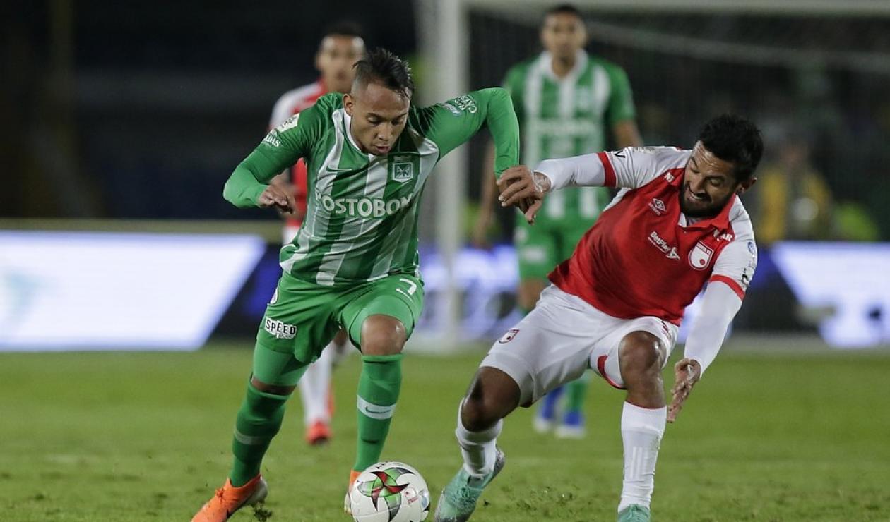 Andrés Pérez y Jarlan Barrera - Santa Fe vs Nacional 2019