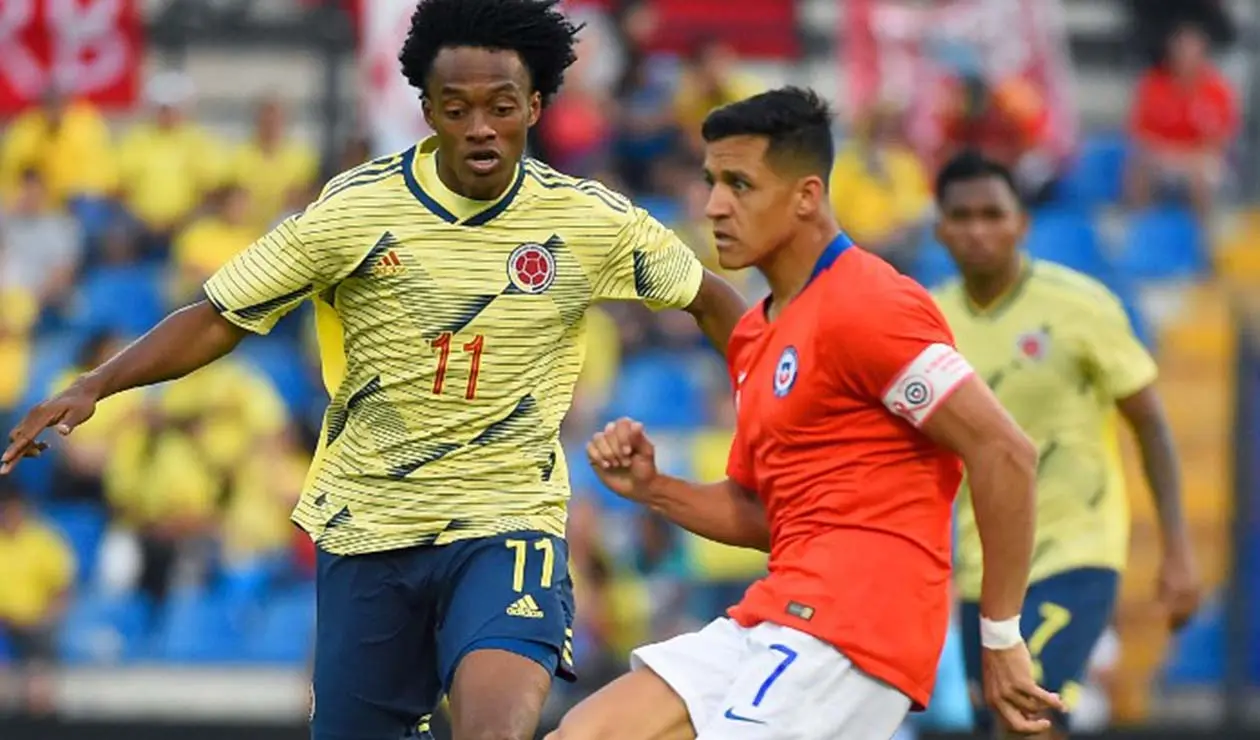 Alexis Sánchez ante Colombia en amistoso