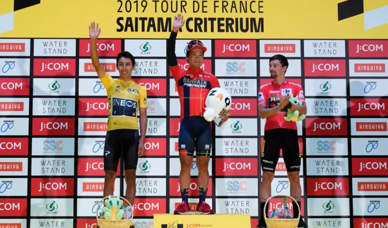 Egan Bernal, podio en el Critérium de Saritama (Japón)