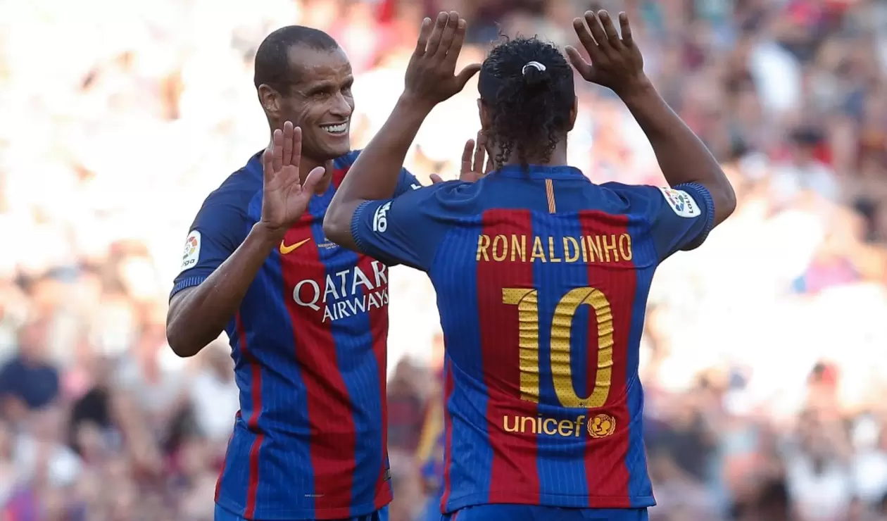 Rivaldo y Ronaldinho. Leyendas del FC Barcelona