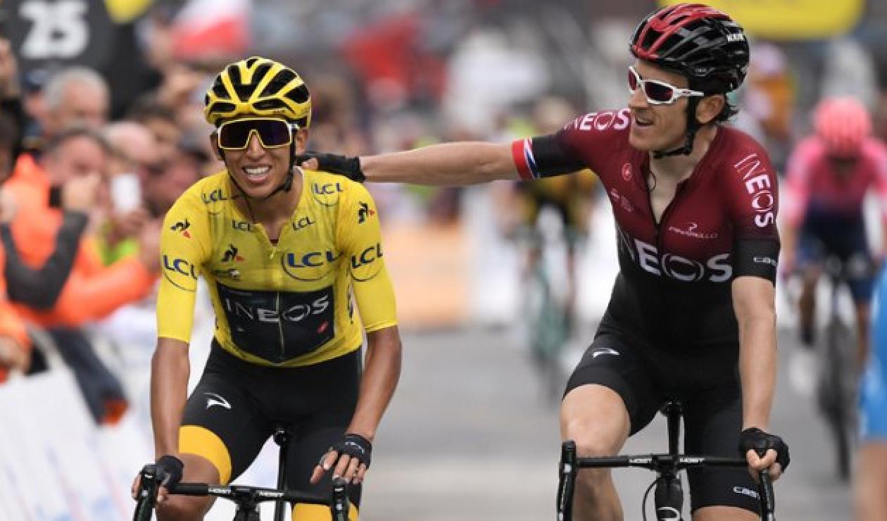 Egan Bernal y Geraint Thomas