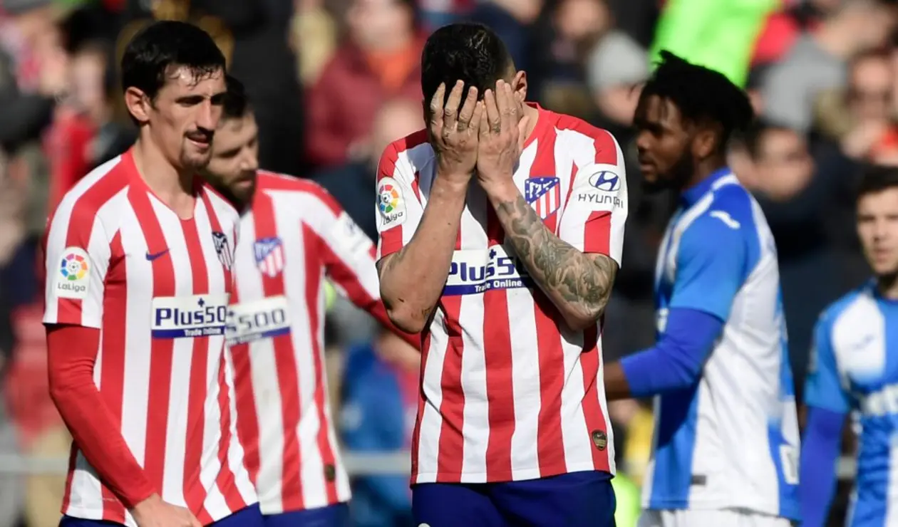 Atlético de Madrid, derrotado