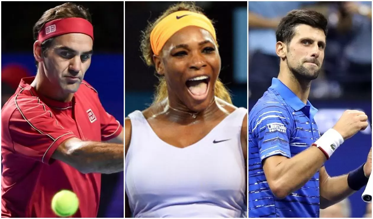 Federer, Serena y Djokovic