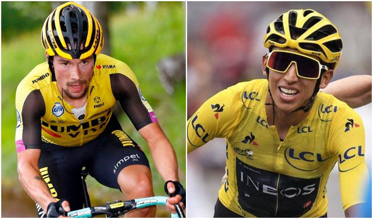 Roglic y Egan Bernal