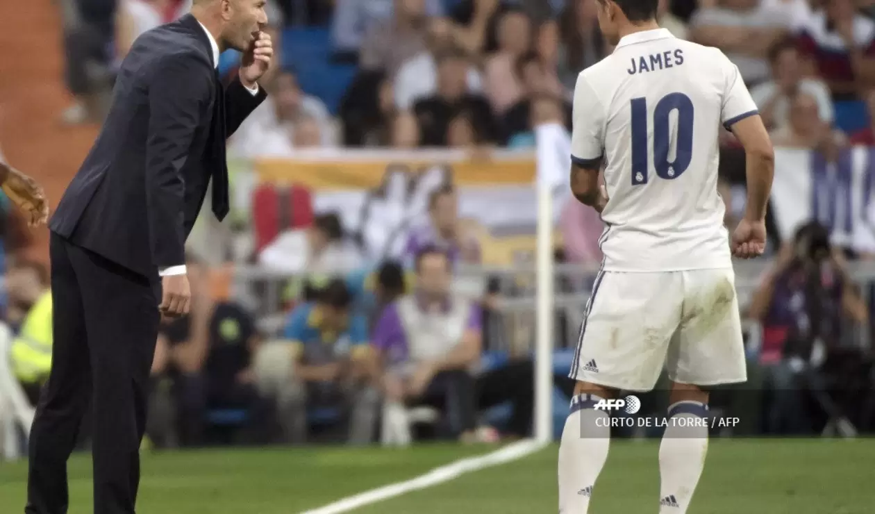 James y Zidane - Real Madrid