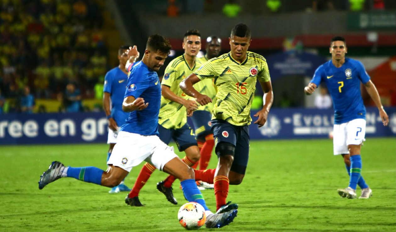 Colombia aguantó y empató con Brasil en la ronda final del Preolímpico
