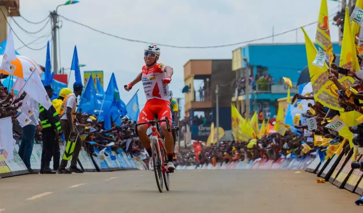 Jhonatan Restrepo ganó segunda etapa del Tour de Ruanda