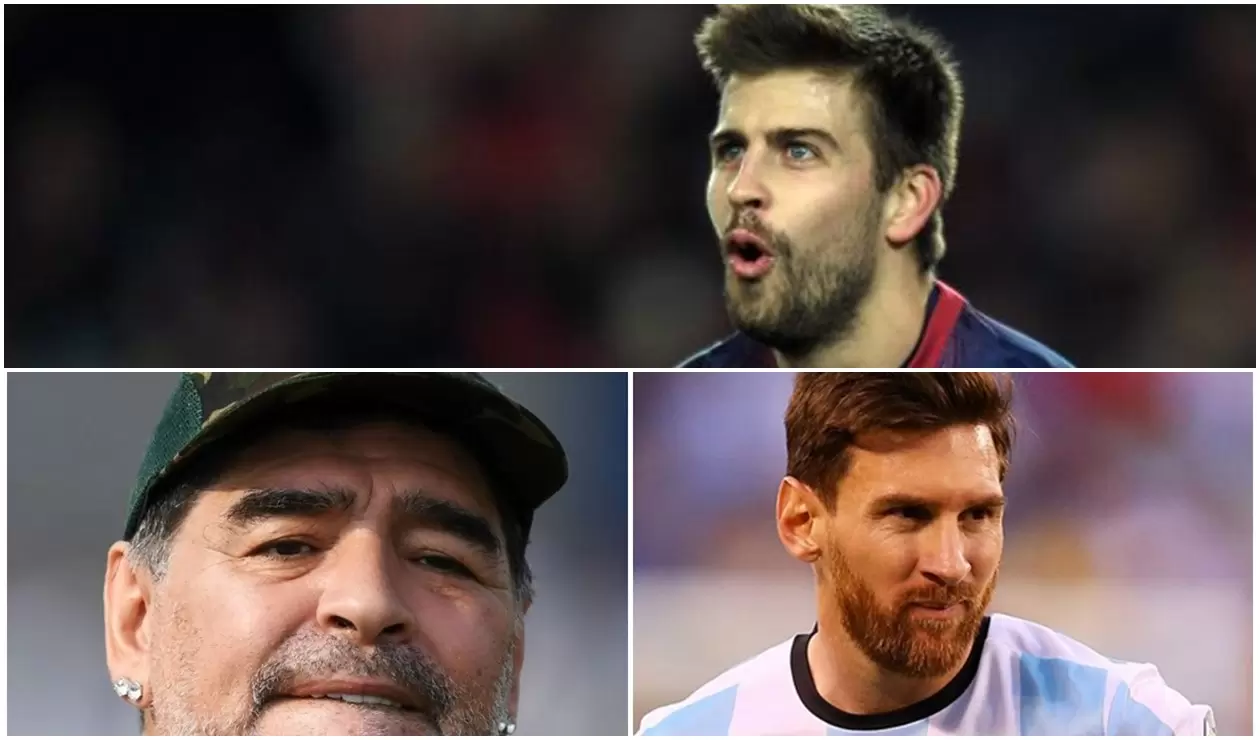 Gerard Piqué, Maradona y Messi