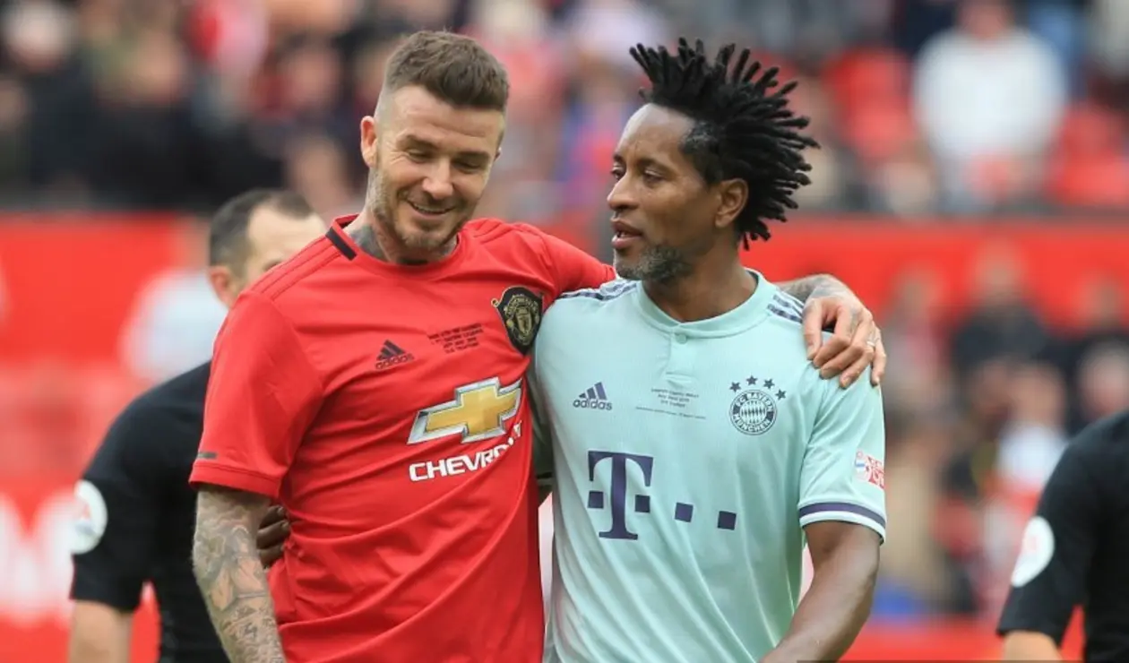 Ze Roberto y David Beckham