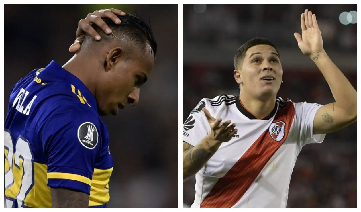 Sebastián Villa y Juan Fernando Quintero, futbolistas colombianos en Argentina