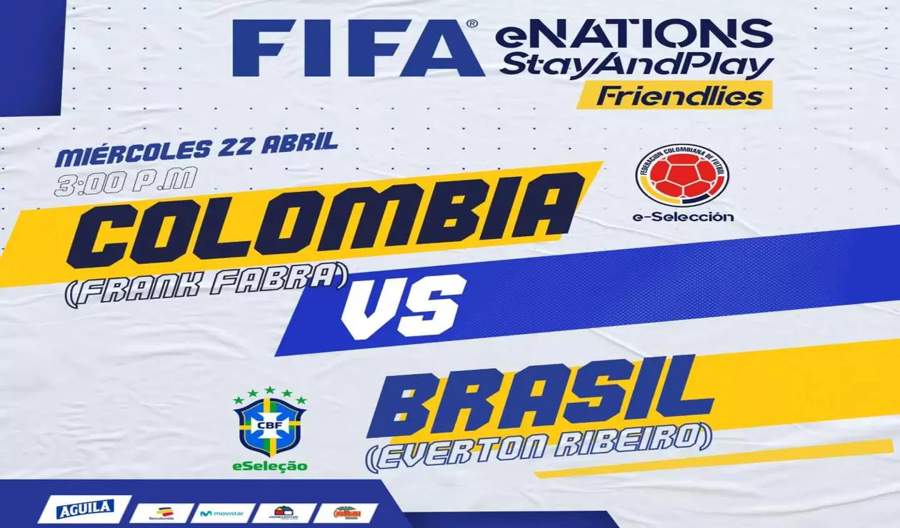 colombia vs BRasil - Fifa20