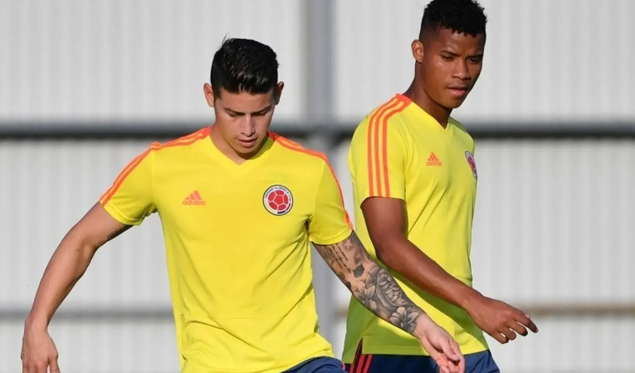 James Rodríguez y Wilmar Barrios - Selección Colombia