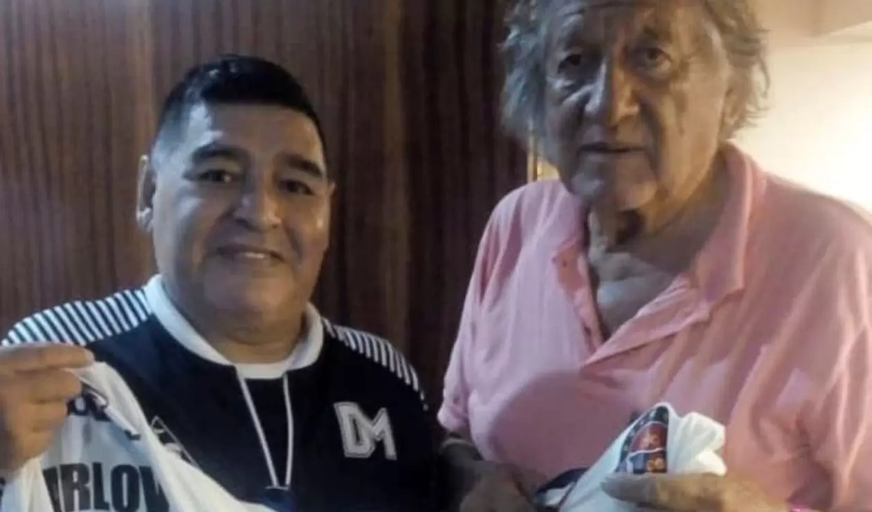 Maradona y el 'Trinche' Carlovich