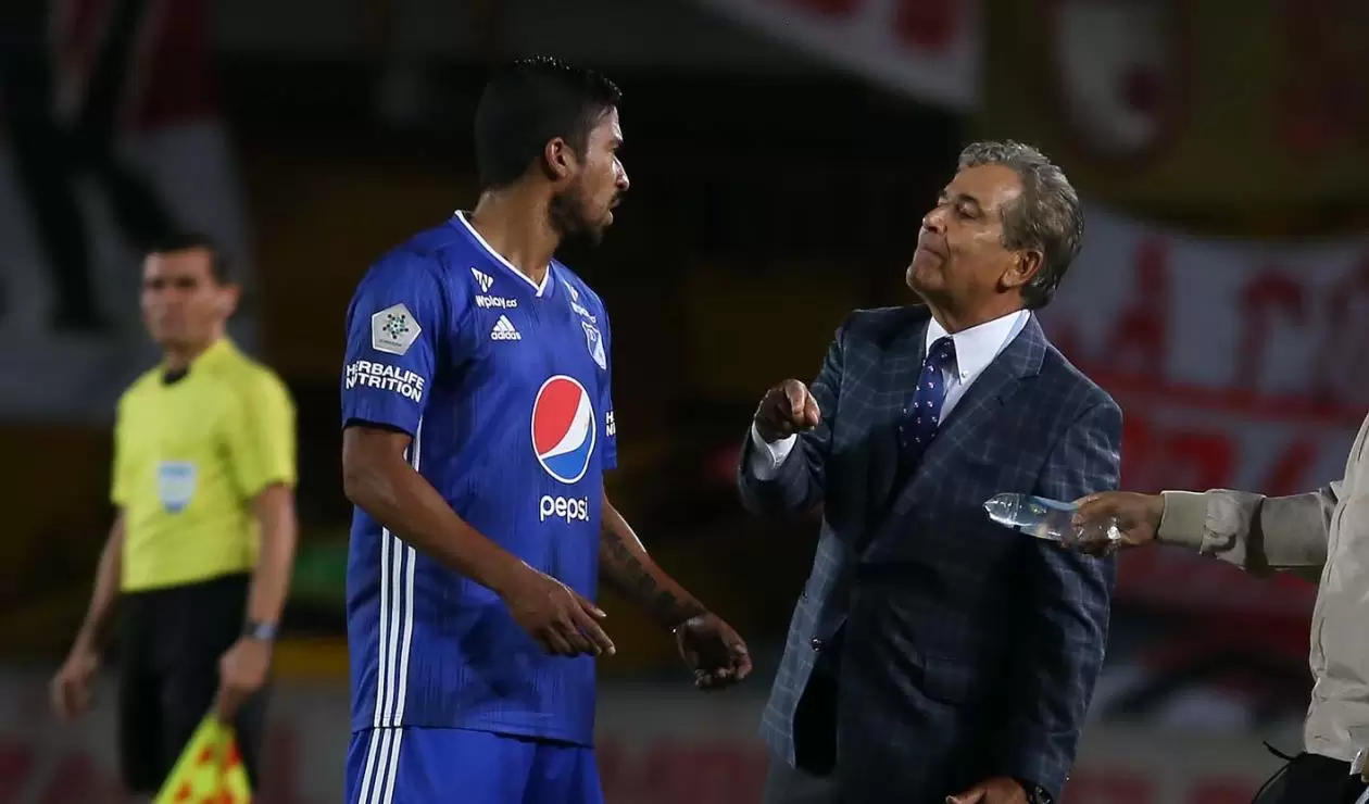 Christian Marrugo y Jorge Luis Pinto en Millonarios 2019