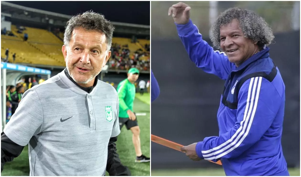 Juan Carlos Osorio y Alberto Gamero, técnicos de Nacional y Millonarios