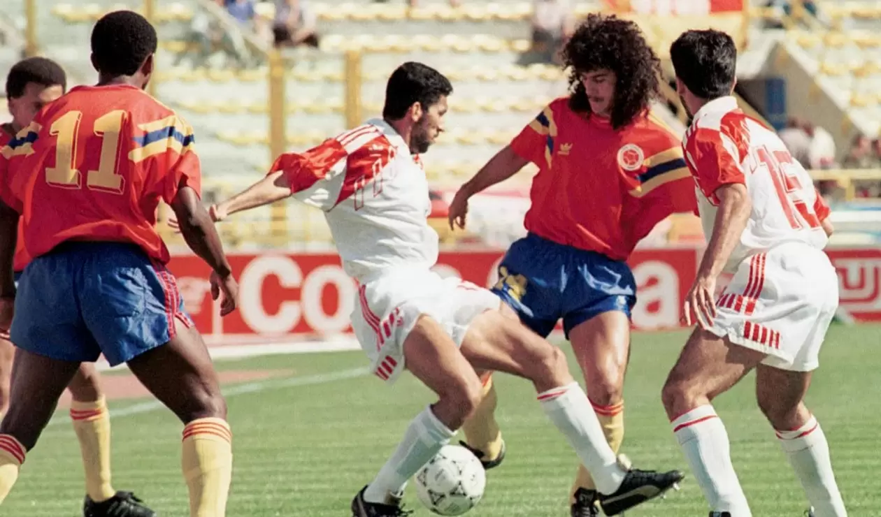 Colombia vs Emiratos Árabes; Italia 90