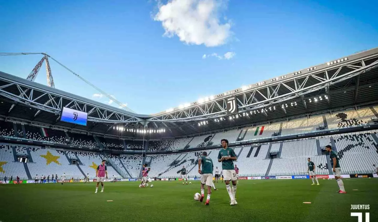Juventus entrenó en su estadio