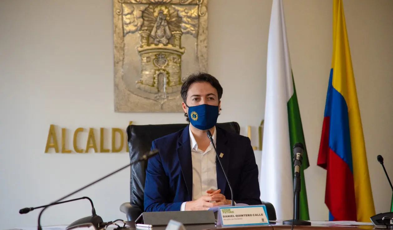 El alcalde de Medellín, Daniel Quintero