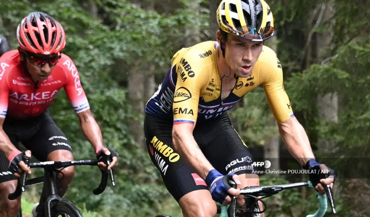 Nairo Quintana y Primoz Roglic - Tour de Francia 2020