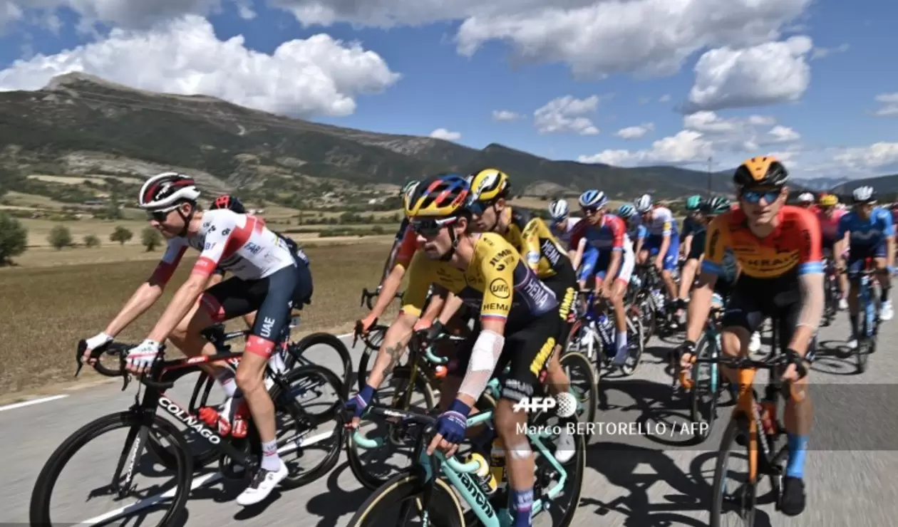 Primoz Roglic en el Tour de Francia 2020