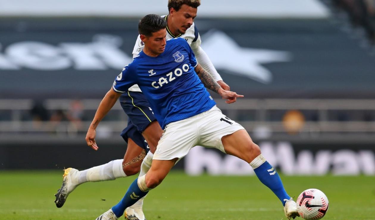 James Rodríguez, Tottenham vs Everton