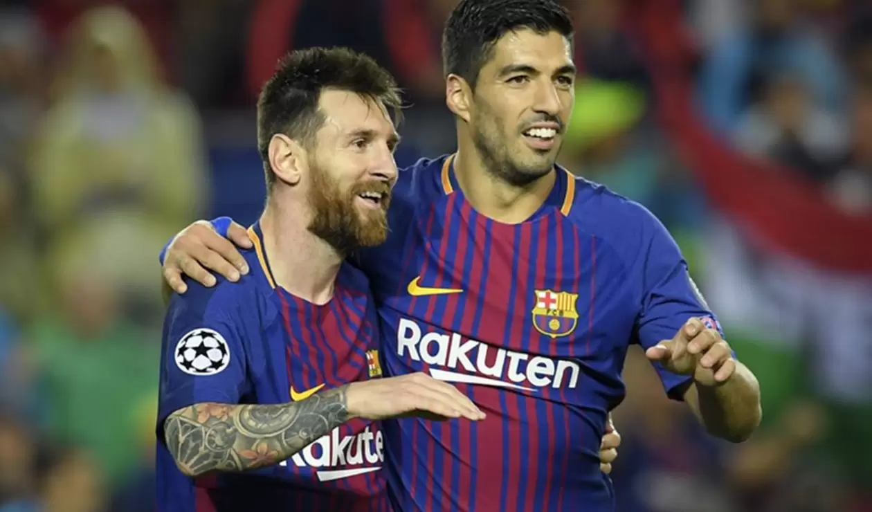 Lionel Messi y Luis Suárez en el Barcelona