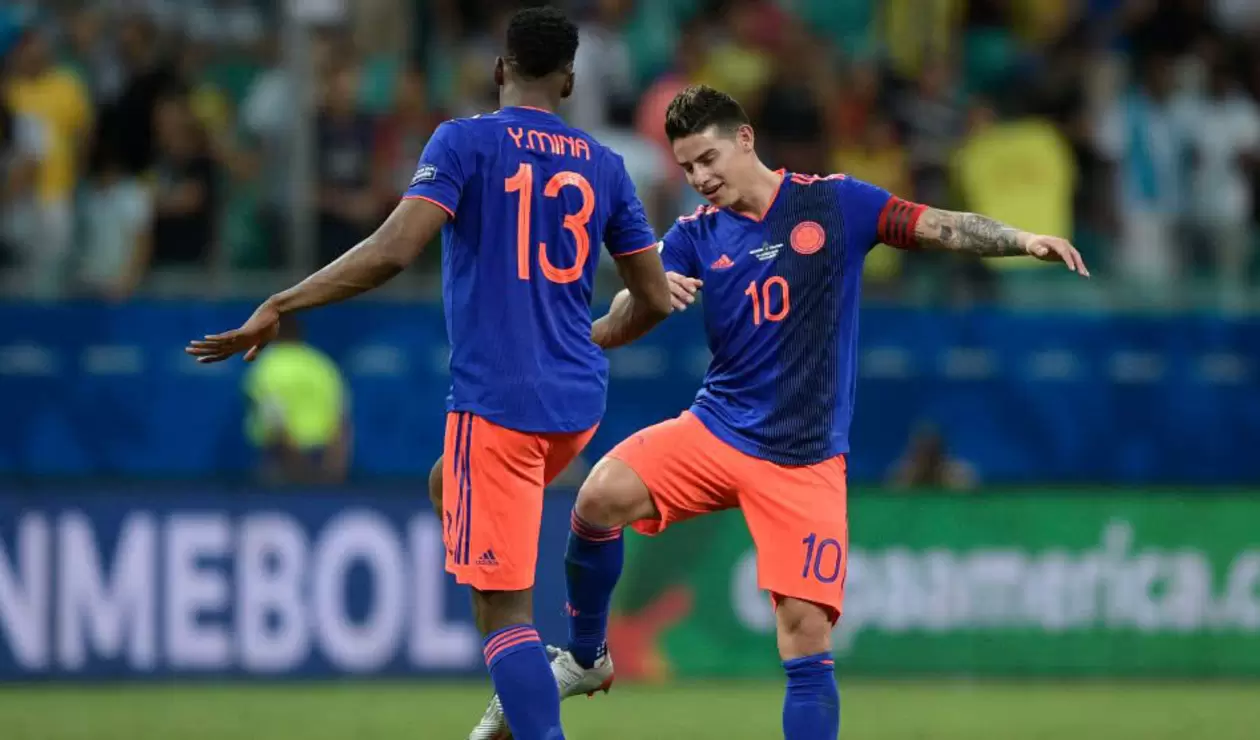 James y Yerry Mina - Selección Colombia