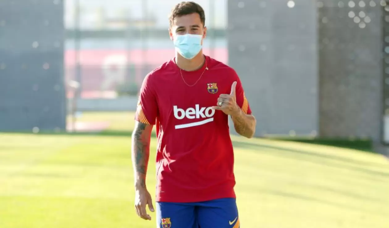 Philippe Coutinho regresó a Barcelona