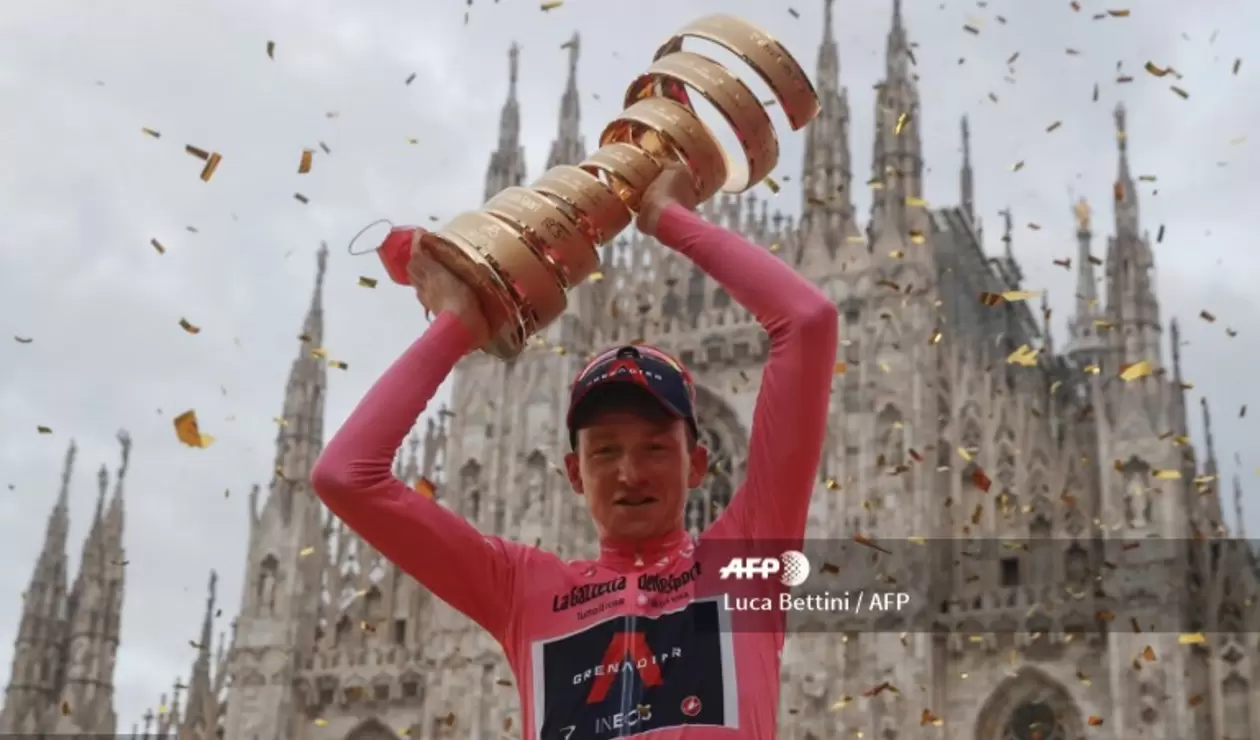Tao Geoghegan Hart, ciclista del Ineos campeón del Giro de Italia