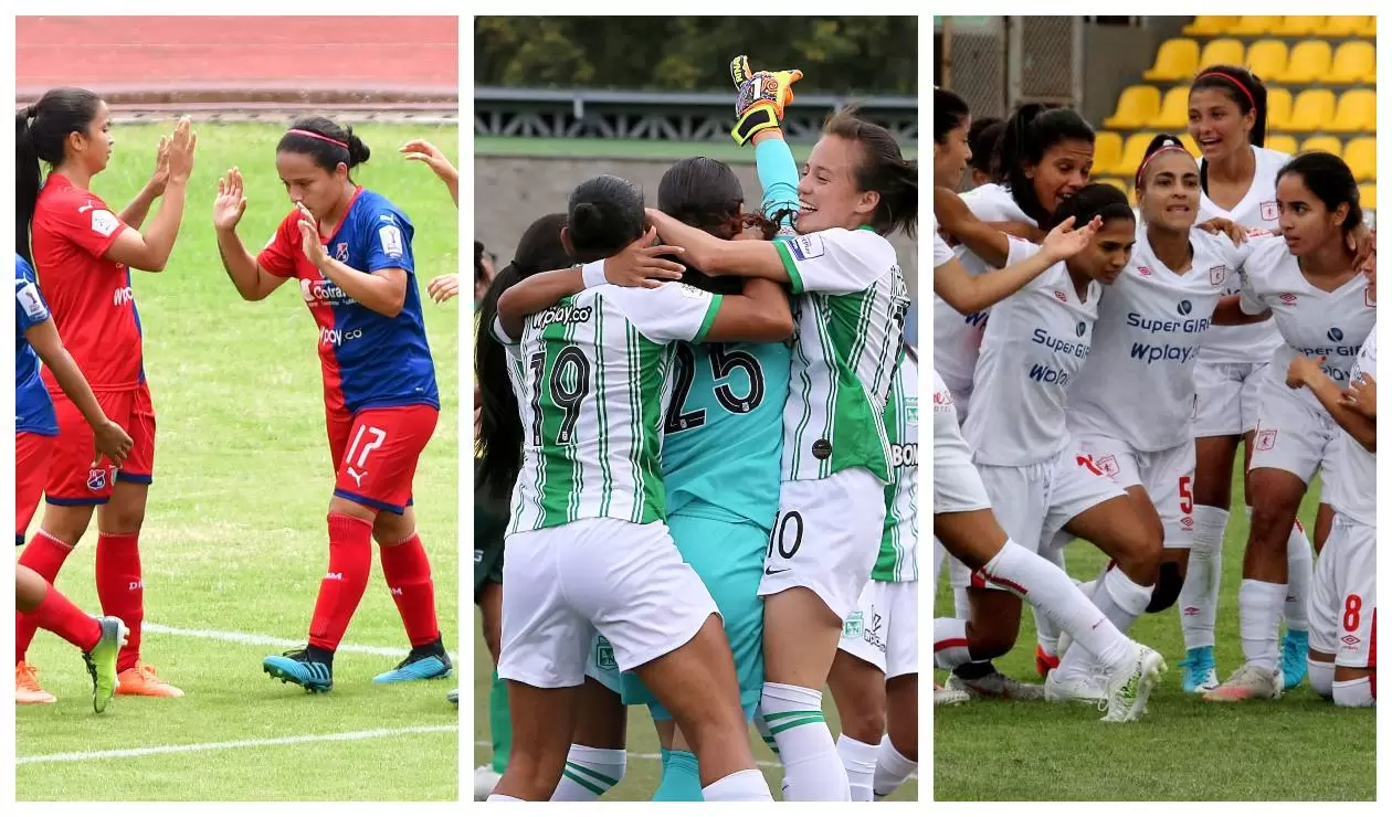 Medellín, Nacional y América - Liga Femenina