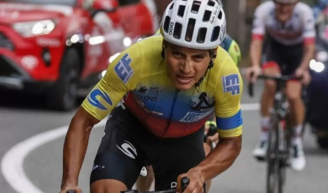 Jonathan Caicedo, ciclista ecuatoriano del EF