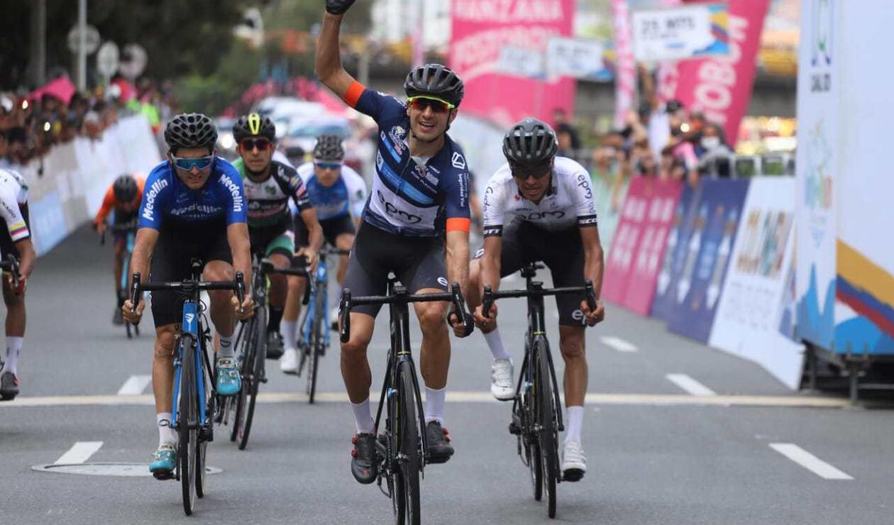 Juan Pablo Suárez ganó la etapa 9 de la Vuelta a Colombia