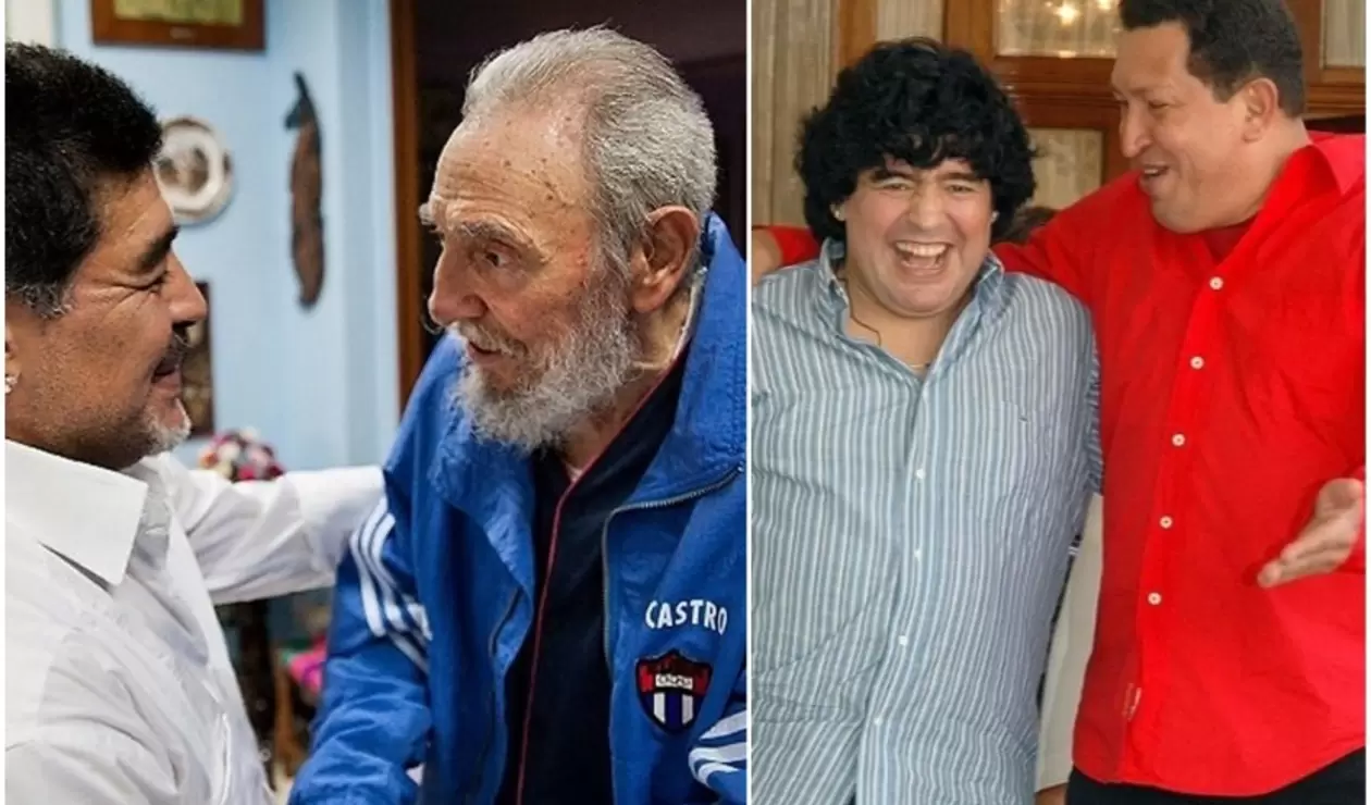 Maradona, Chávez, Fidel Castro