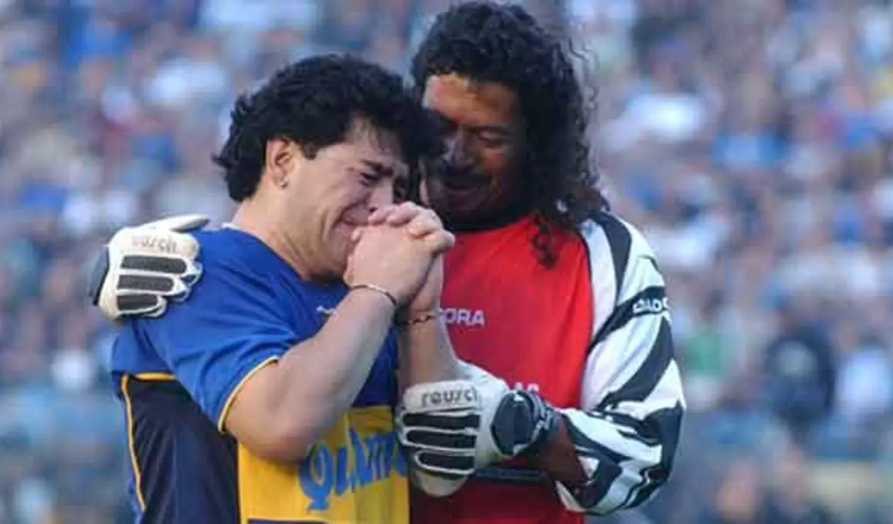 Diego Maradona y René Higuita