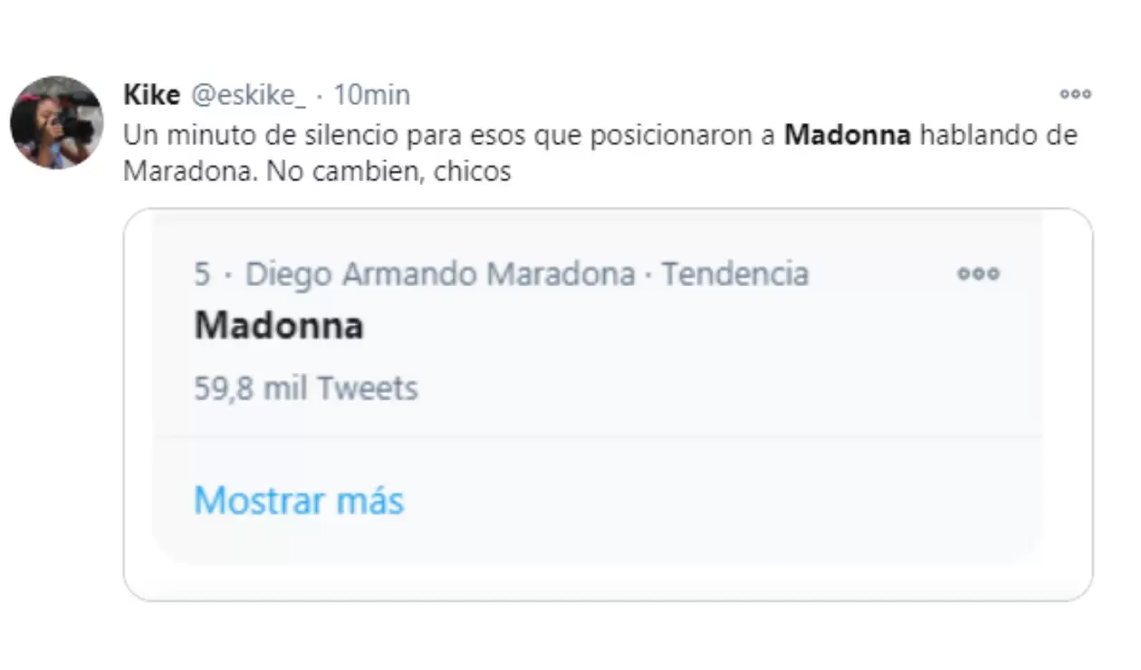 Madonna en vez de Maradona. la insólita tendencia en Colombia