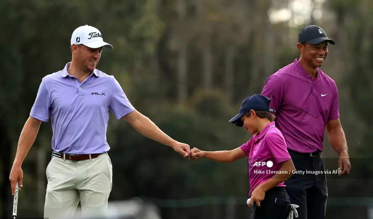 Tiger Woods y su hijo