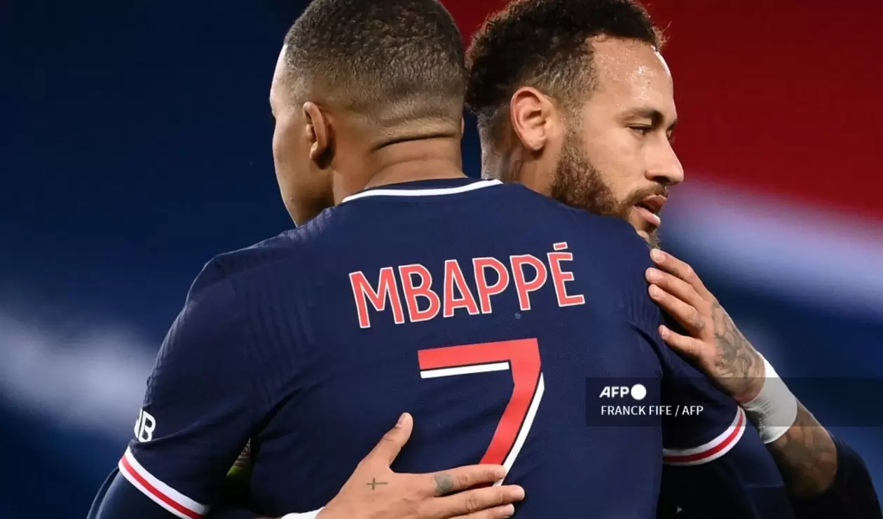 Neymar y Mbappé, PSG