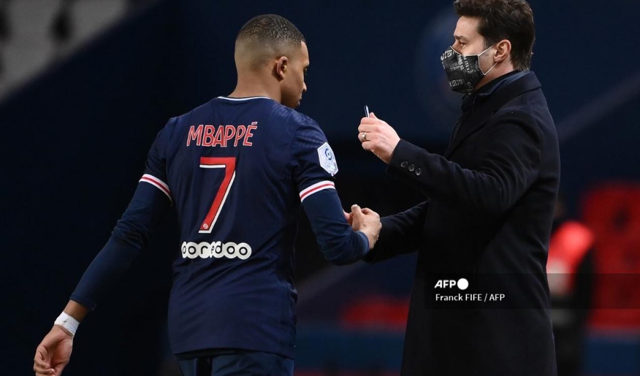 Pochettino y Mbappé, PSG