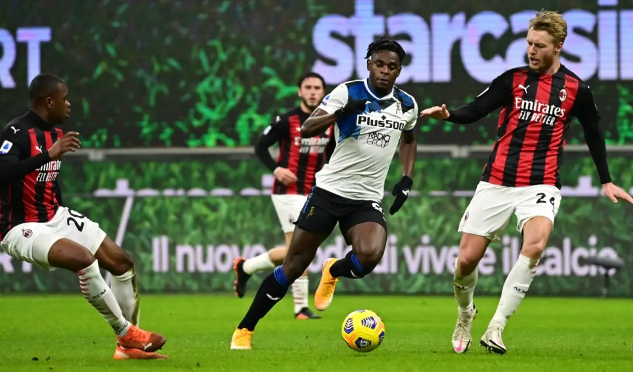 Milán vs Atalanta, Duván Zapata