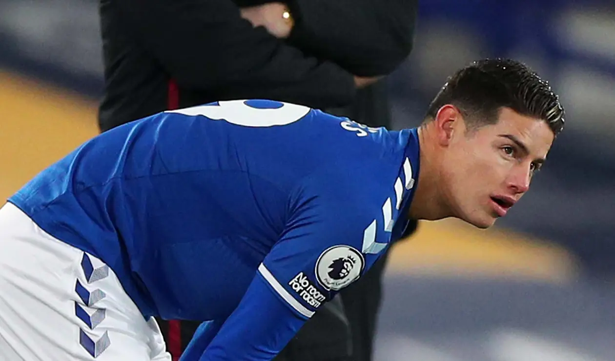 James Rodríguez, jugador del Everton