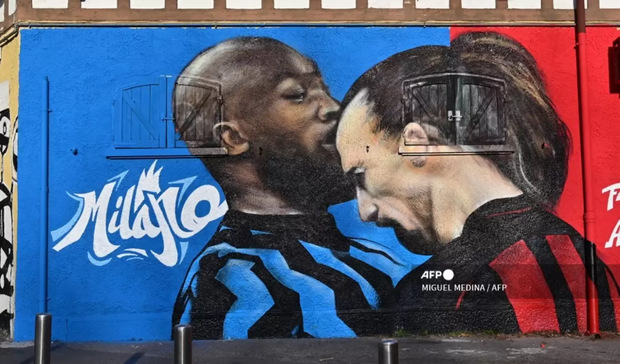 Mural, Zlatan vs Lukaku