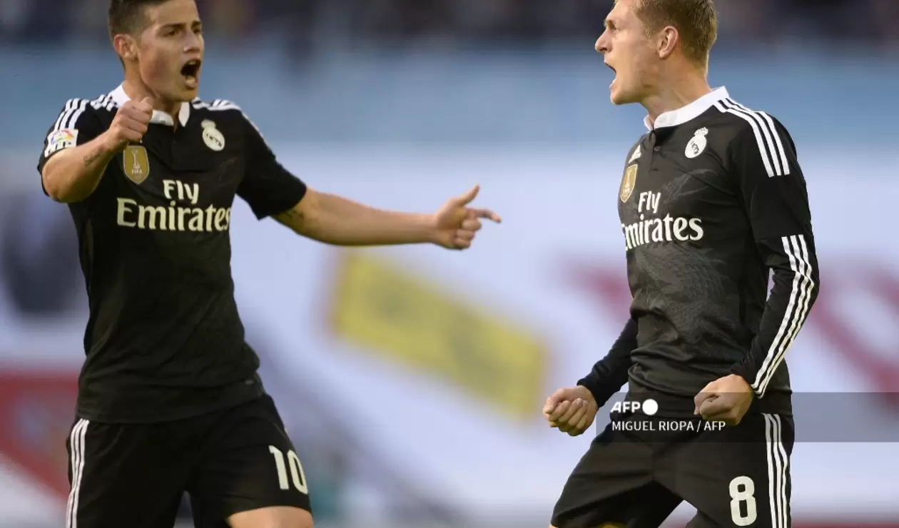James Rodríguez y Toni Kroos, Real Madrid