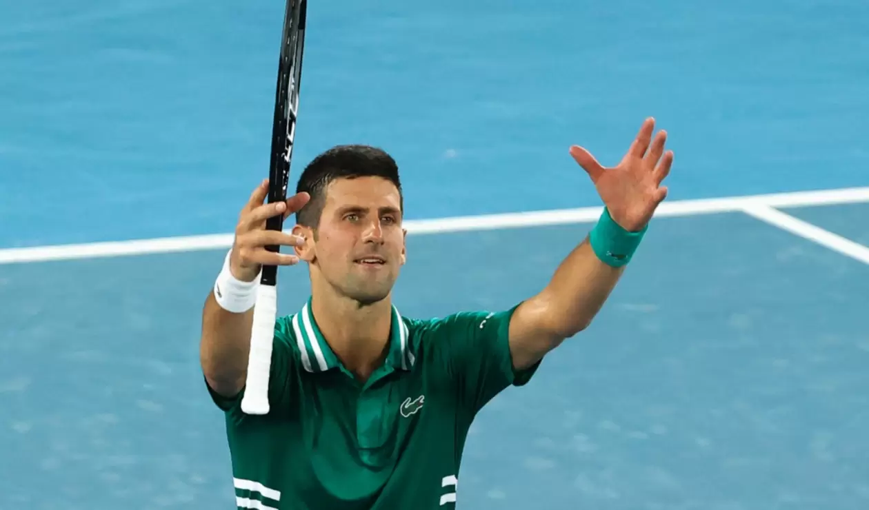 Novak Djokovic en Abierto de Australia 