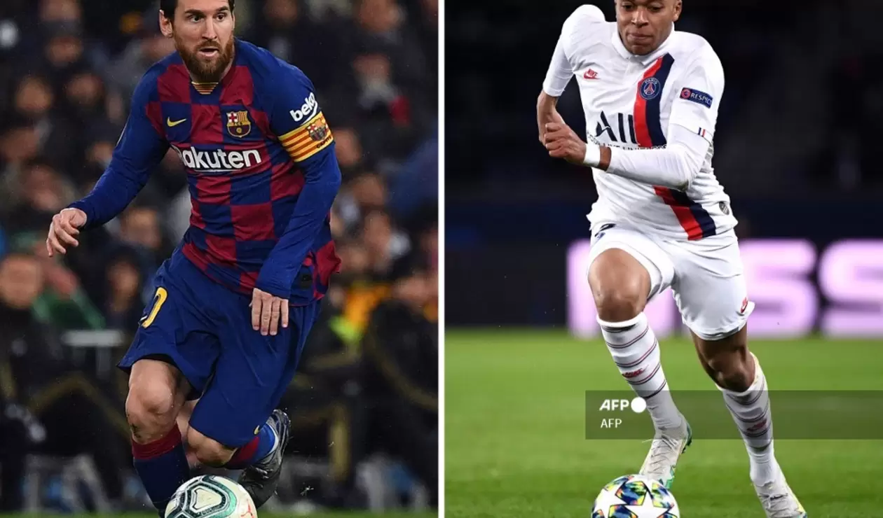 Lionel Messi y Mbappé